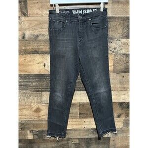 Volcom Womens Dark Jeans Junior 5 High Rise Lady Jean